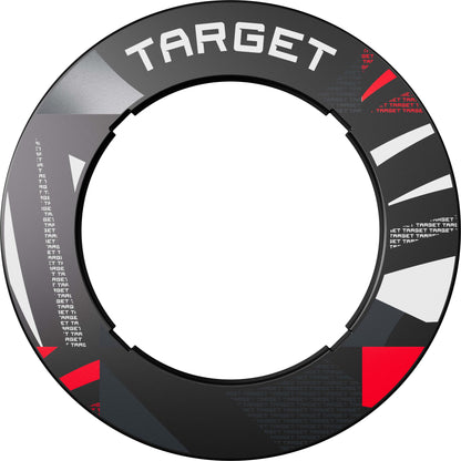 Target Black Patterned Dartboard Notched Surround