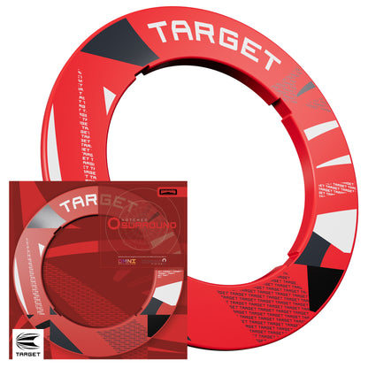 Target Red Patterned Dartboard Notched Surround