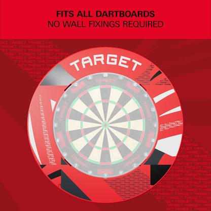 Target Red Patterned Dartboard Notched Surround