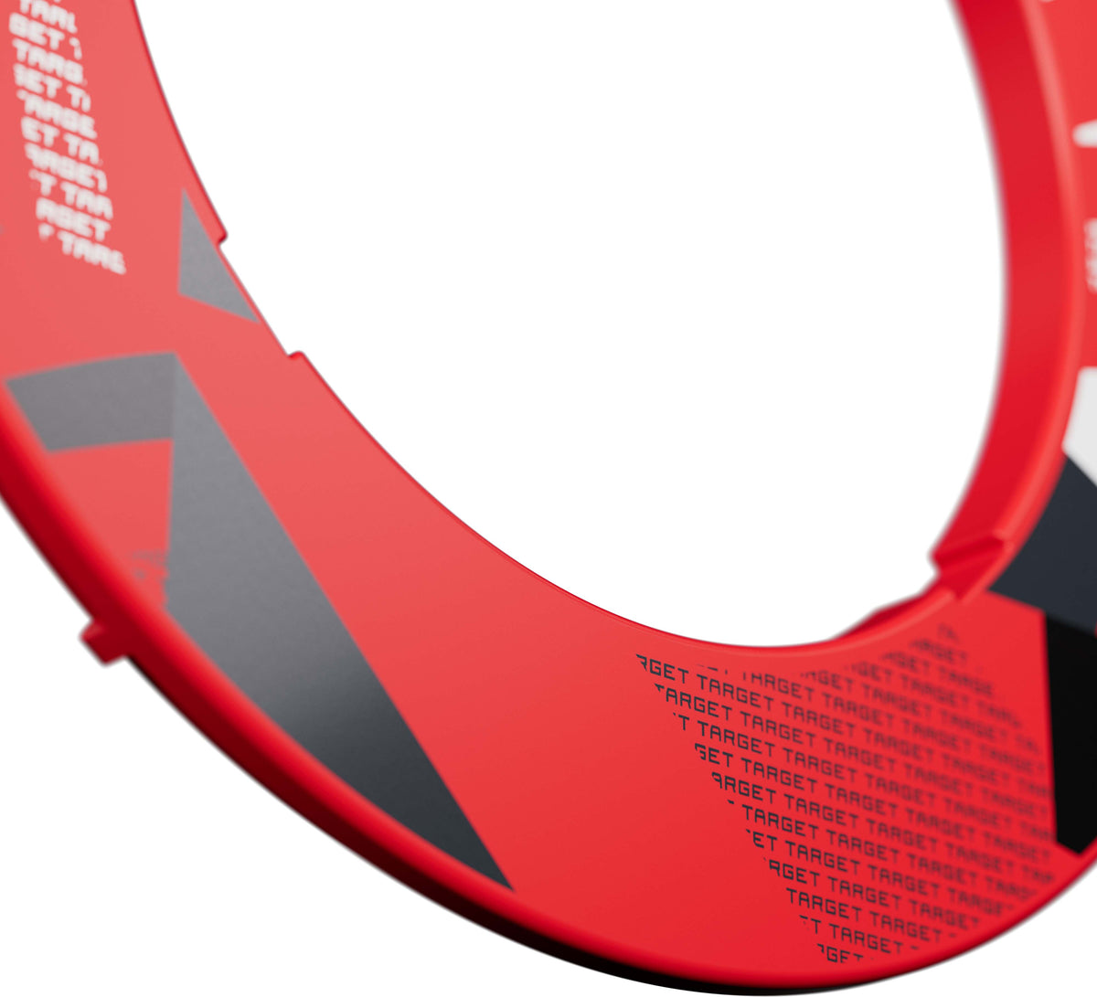 Target Red Patterned Dartboard Notched Surround