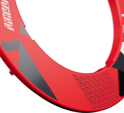 Target Red Patterned Dartboard Notched Surround