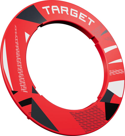 Target Red Patterned Dartboard Notched Surround