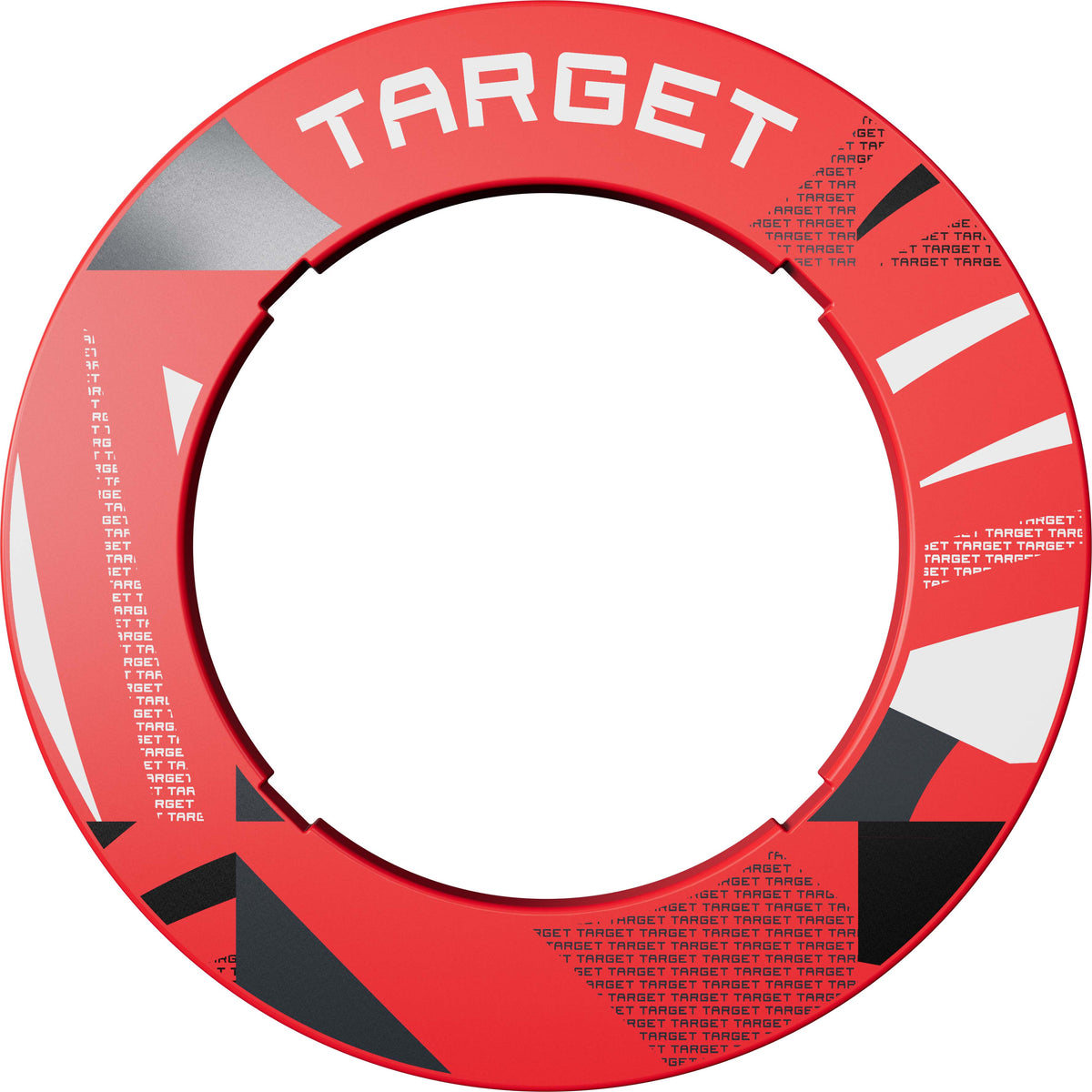Target Red Patterned Dartboard Notched Surround