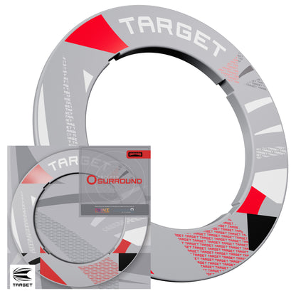 Target Grey Patterned Dartboard Notched Surround