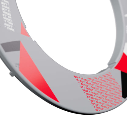 Target Grey Patterned Dartboard Notched Surround