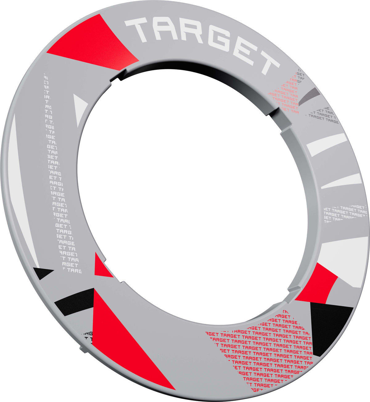 Target Grey Patterned Dartboard Notched Surround