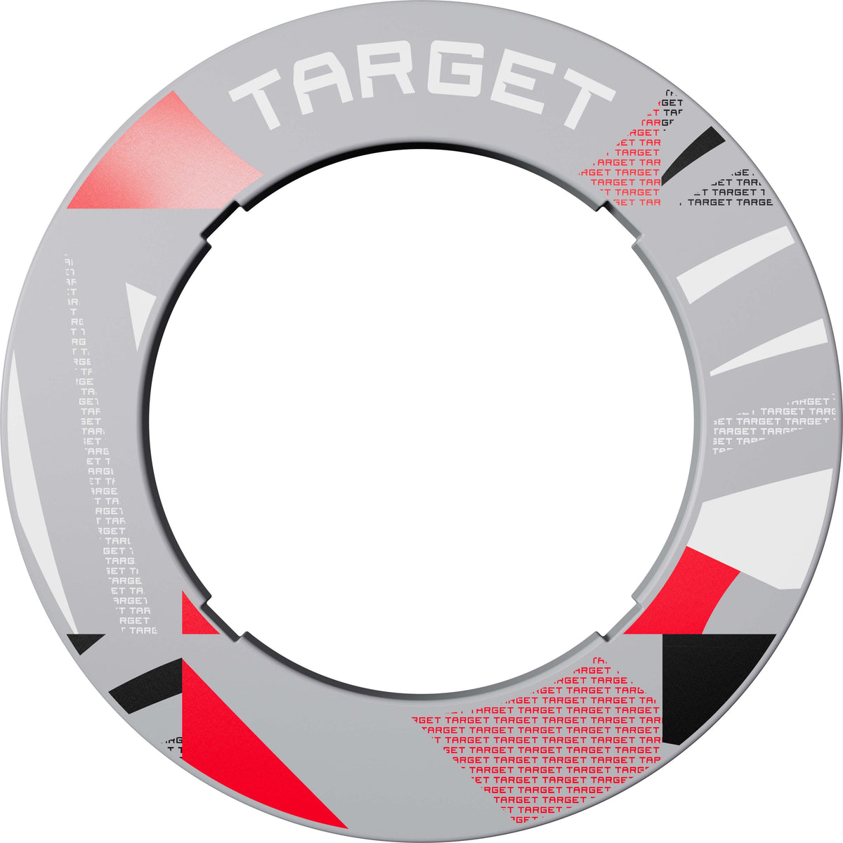 Target Grey Patterned Dartboard Notched Surround