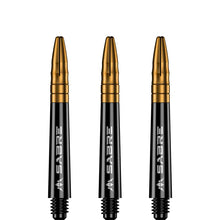 Mission Sabre Black-Gold Top Polycarbonate Dart Shaft Stem image 1