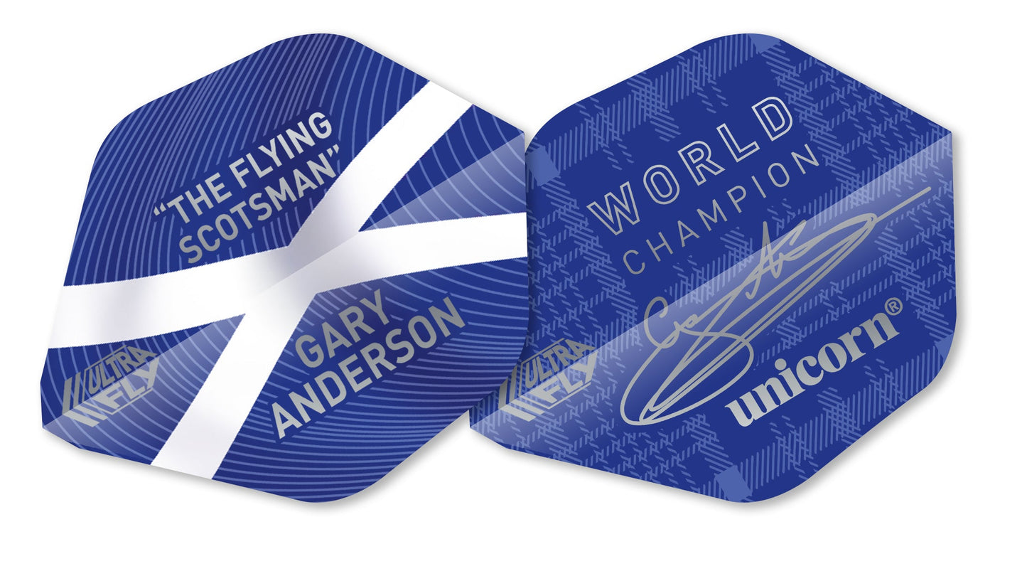 Unicorn Gary Anderson World Champion AR1 Ultrafly Dart Flights