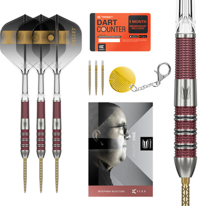 Target Stephen Bunting 95K 95% Tungsten Swiss Point Steel Tip Dart Set image 3