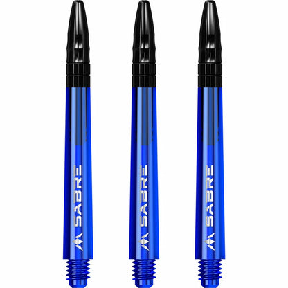 Mission Sabre Blue-Black Top Polycarbonate Dart Shaft Stem image 0