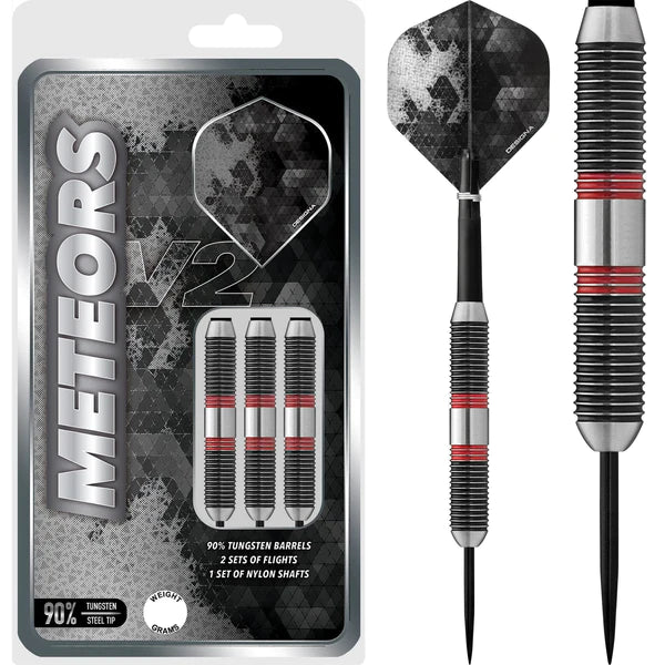 Designa Meteors 90 V2 - M3 - Ringed Steel Tip Dart Set image 0
