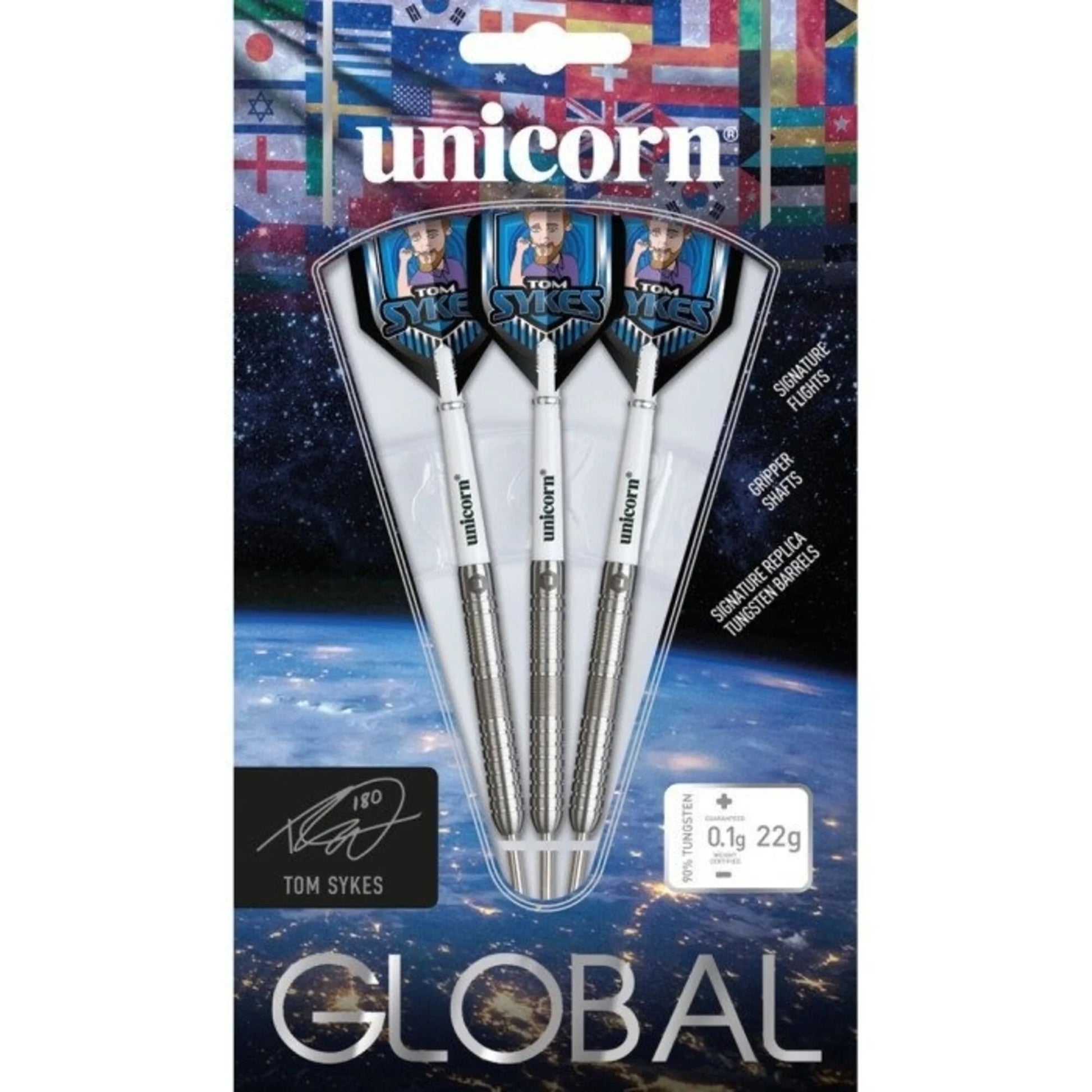 Unicorn Tom Sykes Global 90% Tungsten Dart Set image 5