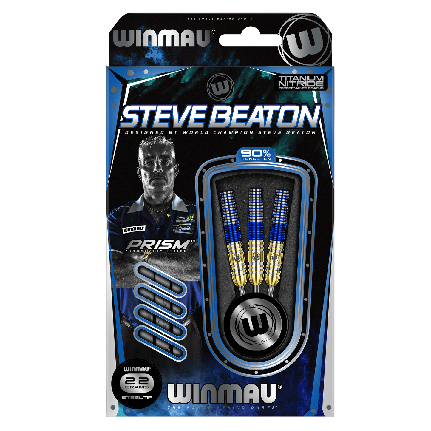 Winmau Steve Beaton 90% Tungsten Steel Tip Dart Set image 3