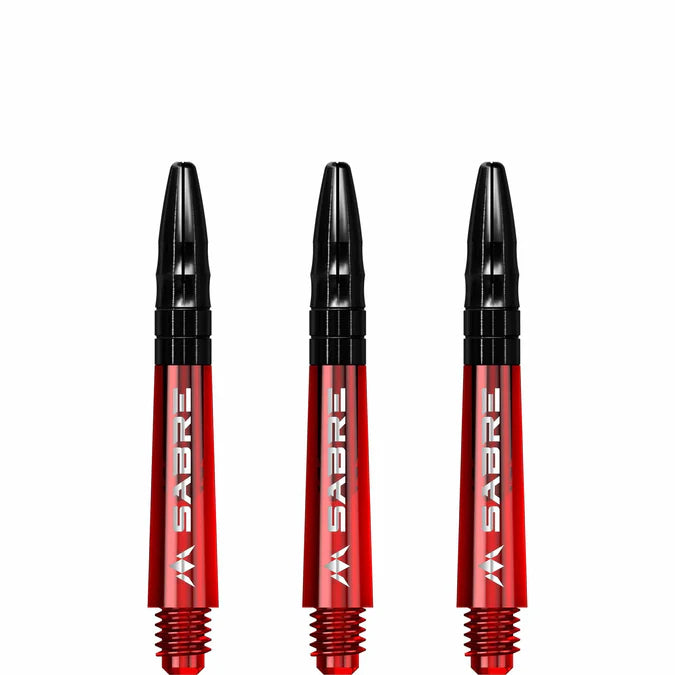 Mission Sabre Red-Black Top Polycarbonate Dart Shaft Stem image 2