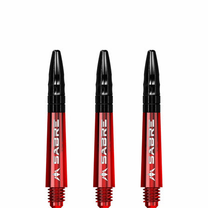 Mission Sabre Red-Black Top Polycarbonate Dart Shaft Stem image 2