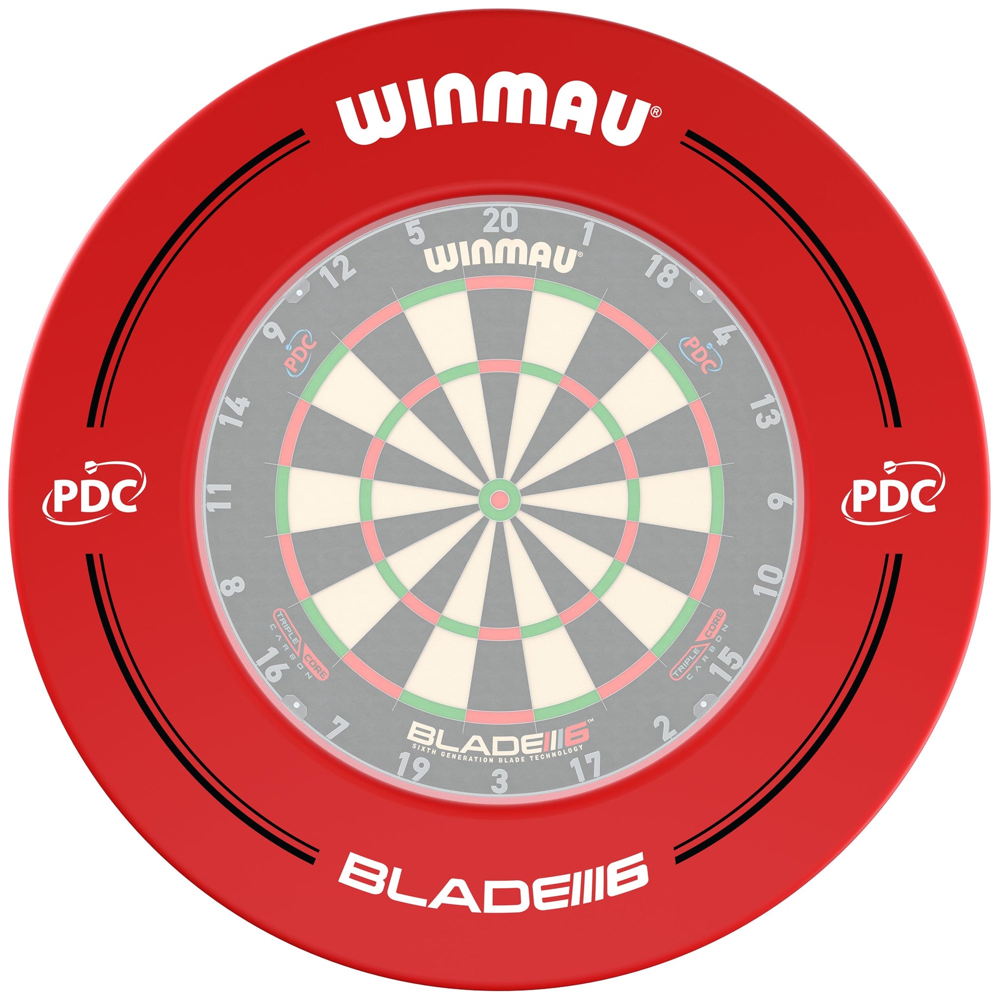 Winmau PDC Red Dartboard Surround image 1