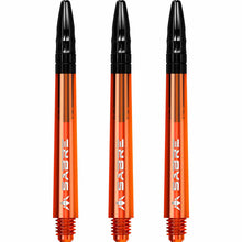 Mission Sabre Orange-Black Top Polycarbonate Dart Shaft Stem image 0