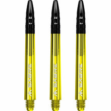Mission Sabre Yellow-Black Top Polycarbonate Dart Shaft Stem image 0