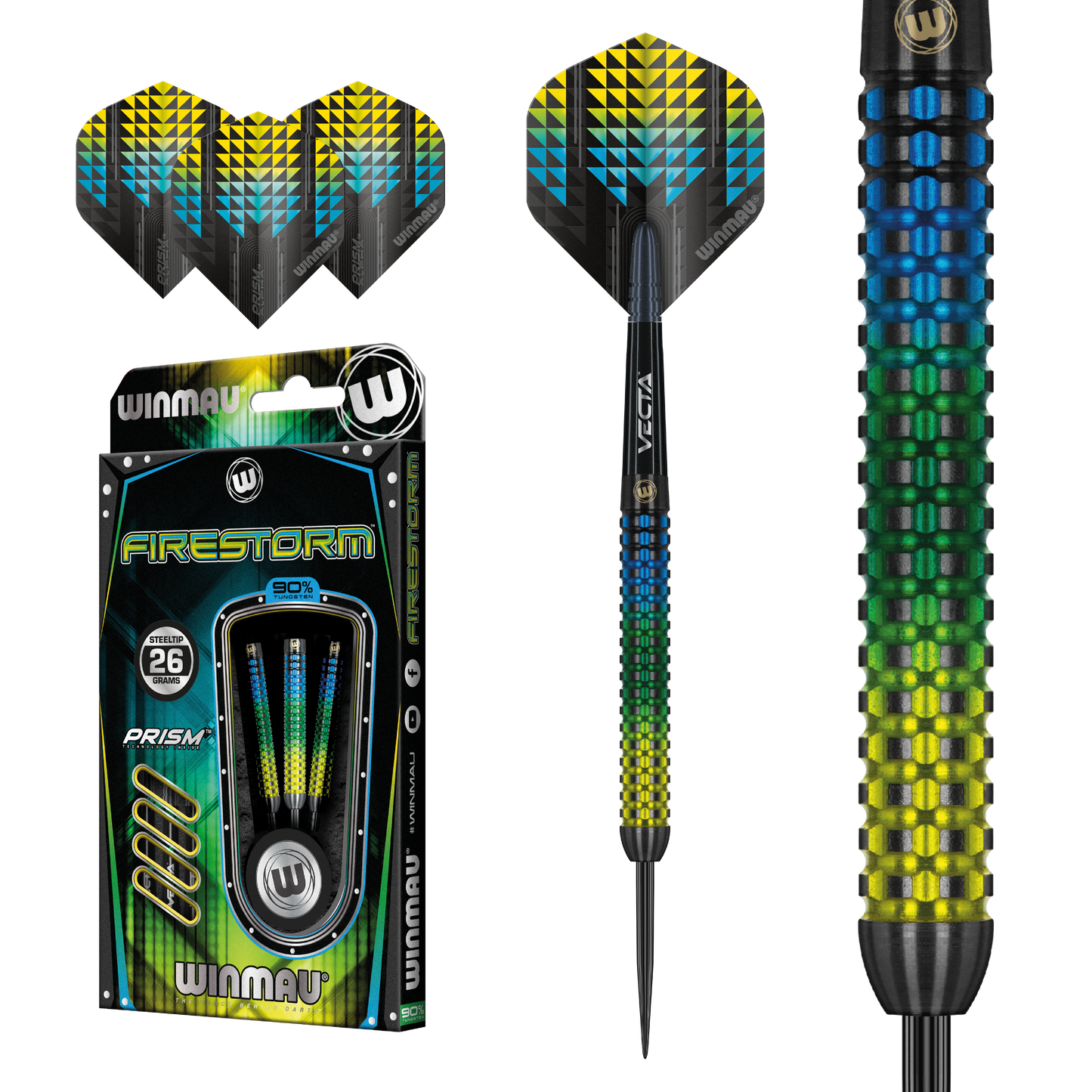 Winmau Firestorm Steel Tip Dart Set image 0