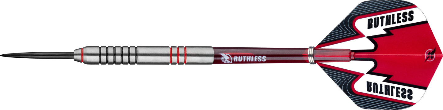 Ruthless Winners Black & Red - Ringed - Steel Tip Dart Set - 23g image 1