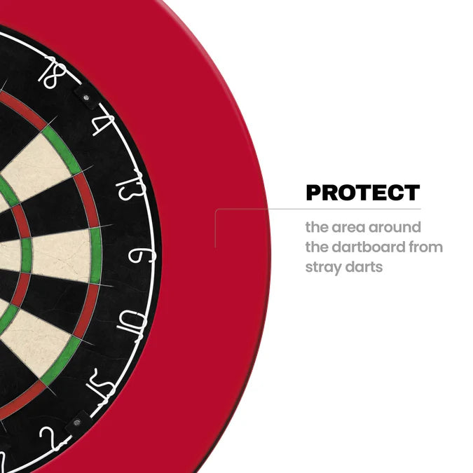 Designa Plain Red Dartboard Surround image 3