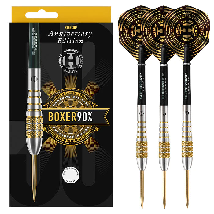 Harrows Boxer Bomb ANNIVERSARY EDITION 90% Tungsten Steel Tip Dart Set image 0