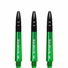 Mission Sabre Green-Black Top Polycarbonate Dart Shaft Stem image 1