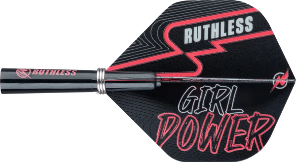 Ruthless Girl Power Darts Pink - M1 - Knurled - 90% Steel Tip Tungsten Dart Set image 2