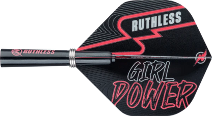 Ruthless Girl Power Darts Pink - M1 - Knurled - 90% Steel Tip Tungsten Dart Set image 2