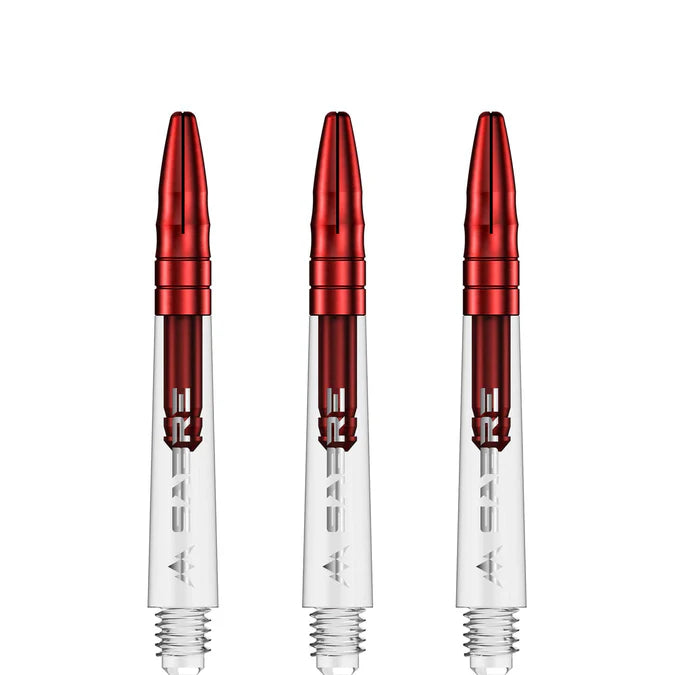 Mission Sabre Clear-Red Top Polycarbonate Dart Shaft Stem image 1