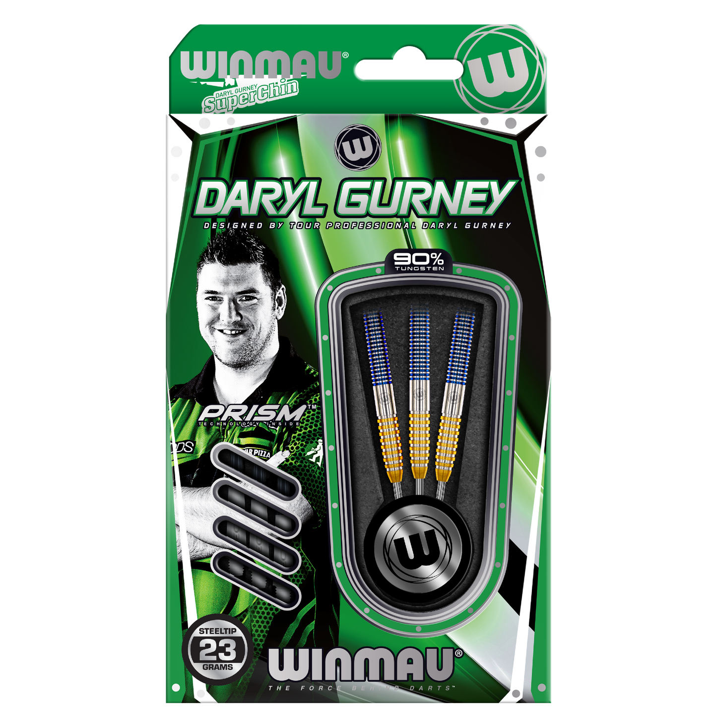 Winmau Daryl Gurney SC 1.0 Series 90% Tungsten Steel Tip Dart Set image 5