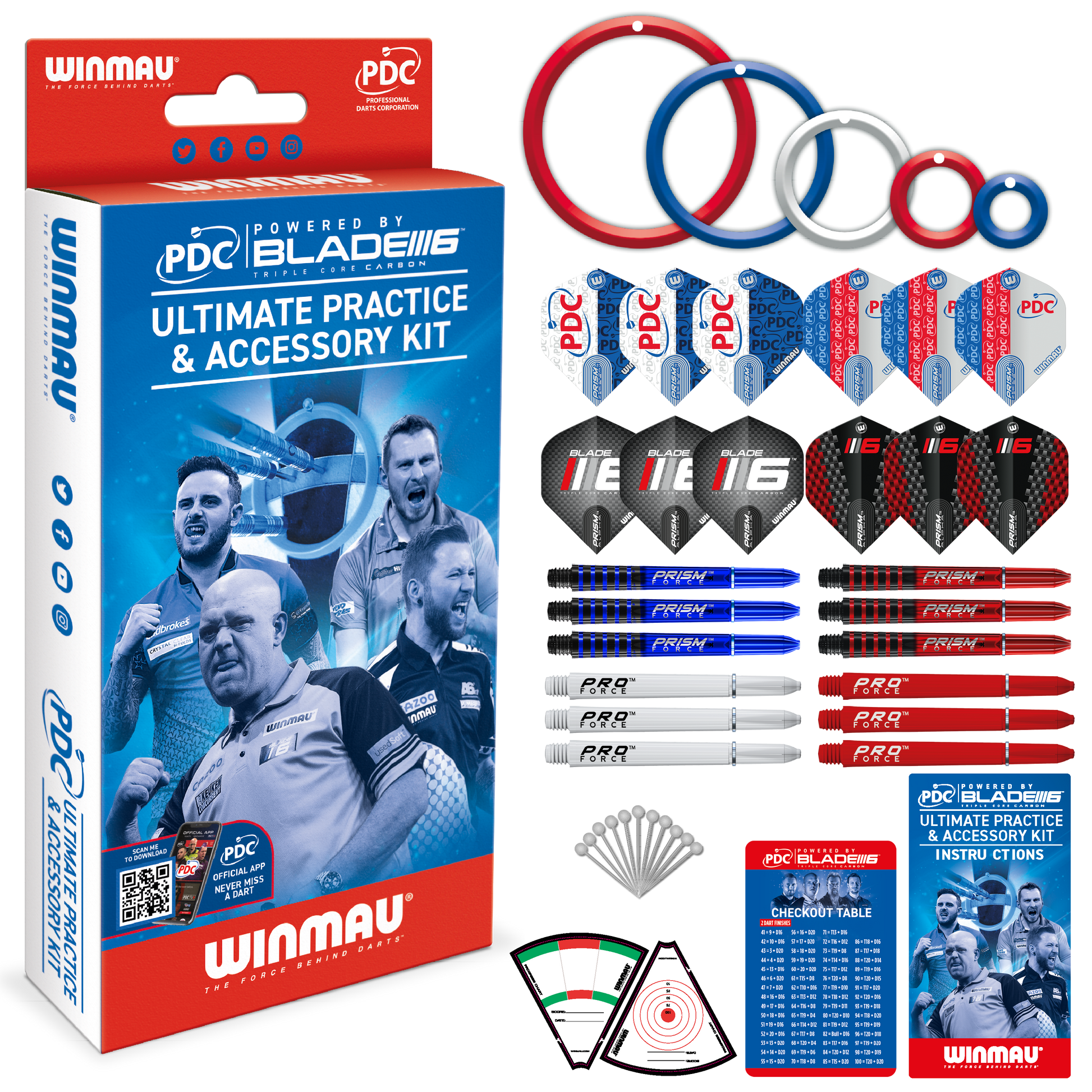 Winmau PDC Ultimate Practice & Accessory Kit image 0