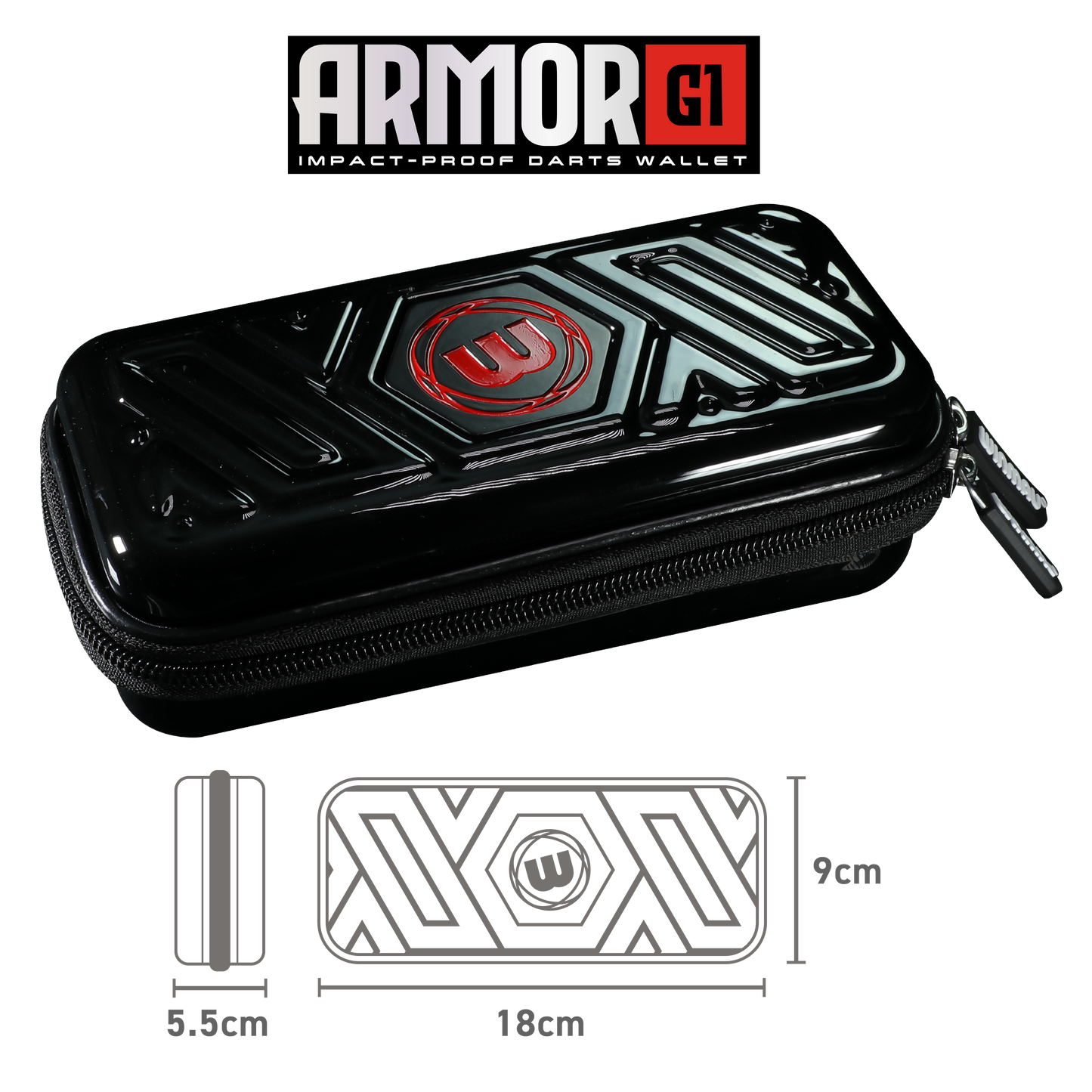 Winmau Armor G1 Black Dart Case image 3