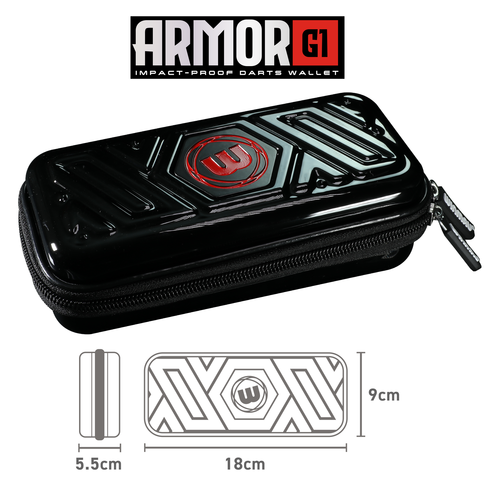 Winmau Armor G1 Black Dart Case image 3