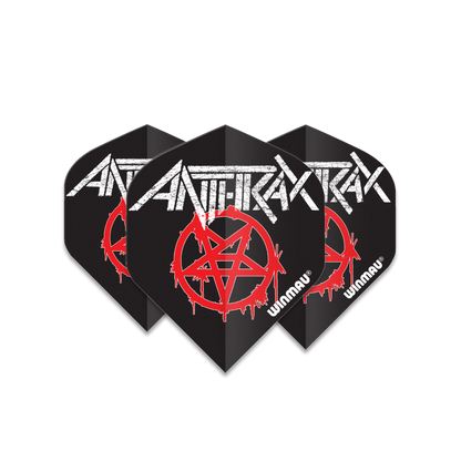 Winmau Rock Legends Anthrax Logo Dart Flights