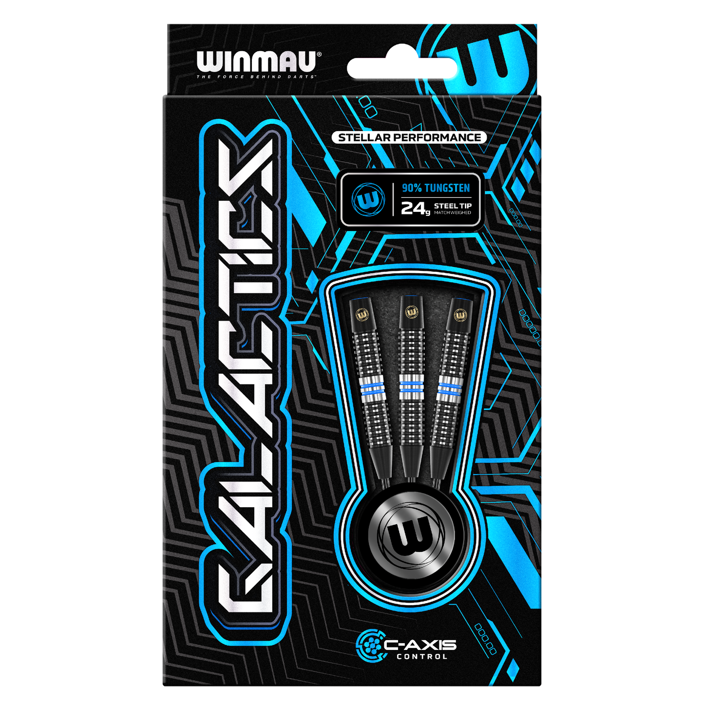 Winmau Galactics 90% Tungsten Steel Tip Dart Set image 5