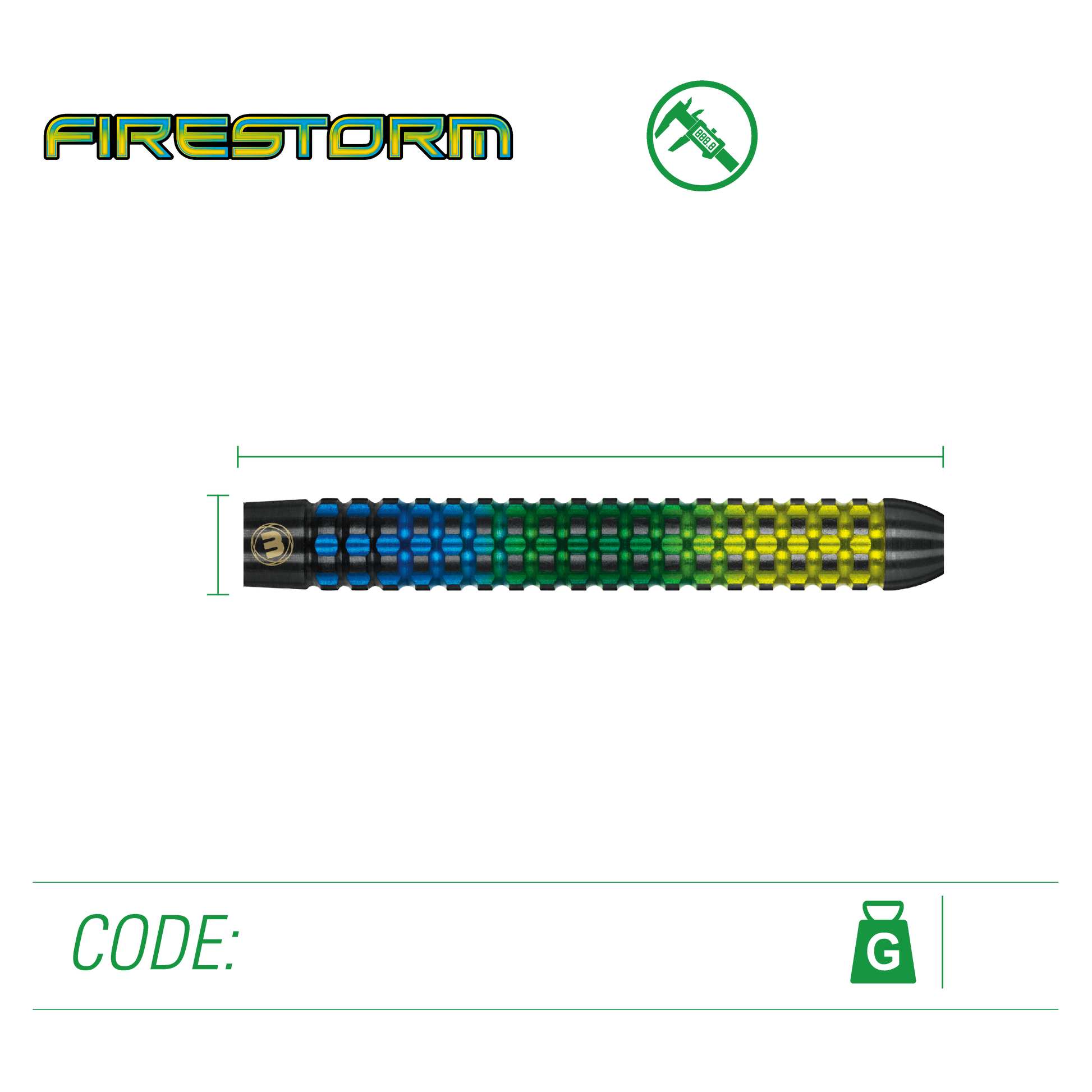 Winmau Firestorm Steel Tip Dart Set image 4