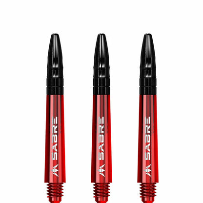 Mission Sabre Red-Black Top Polycarbonate Dart Shaft Stem image 1