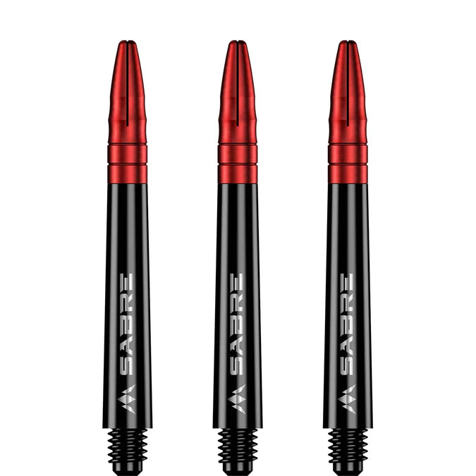 Mission Sabre Black-Red Top Polycarbonate Dart Shaft Stem image 0