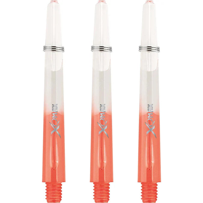 XQMax Gradient Polycarbonate Transparent & Red Dart Shaft Stem image 1