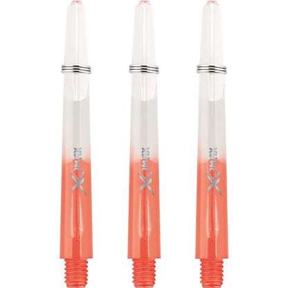 XQMax Gradient Polycarbonate Transparent & Red Dart Shaft Stem image 1