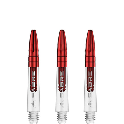 Mission Sabre Clear-Red Top Polycarbonate Dart Shaft Stem image 2