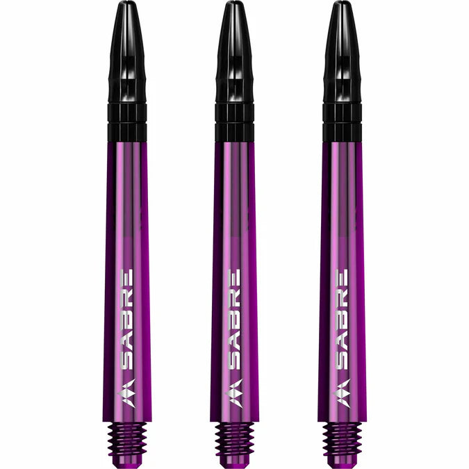 Mission Sabre Purple-Black Top Polycarbonate Dart Shaft Stem image 0