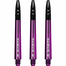 Mission Sabre Purple-Black Top Polycarbonate Dart Shaft Stem image 0