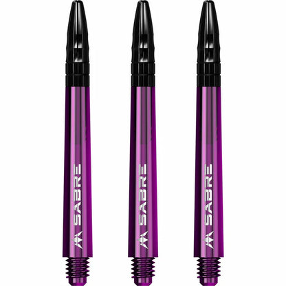 Mission Sabre Purple-Black Top Polycarbonate Dart Shaft Stem image 0