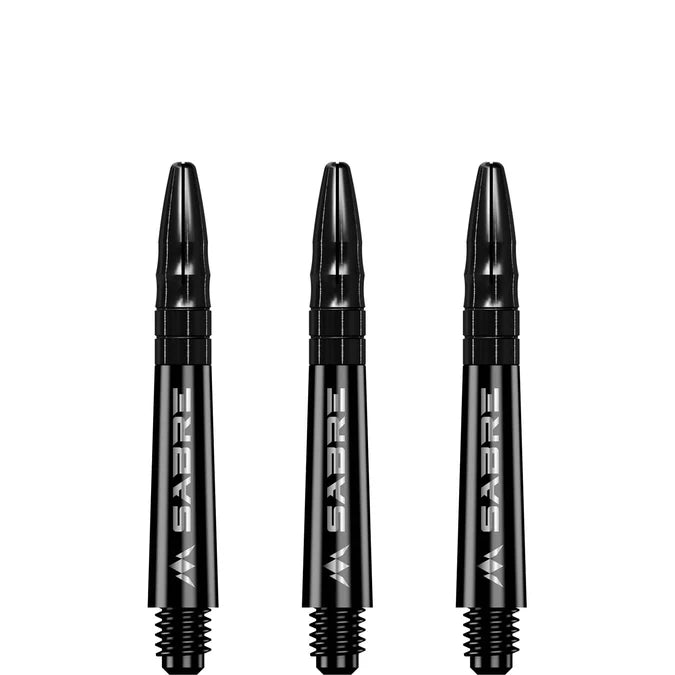 Mission Sabre Black-Black Top Polycarbonate Dart Shaft Stem image 2