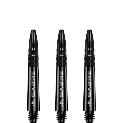 Mission Sabre Black-Black Top Polycarbonate Dart Shaft Stem image 2