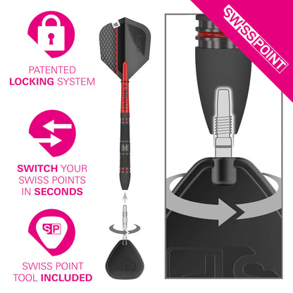 Target Scope 02 90% Tungsten Swiss Point Steel Tip Dart Set image 3