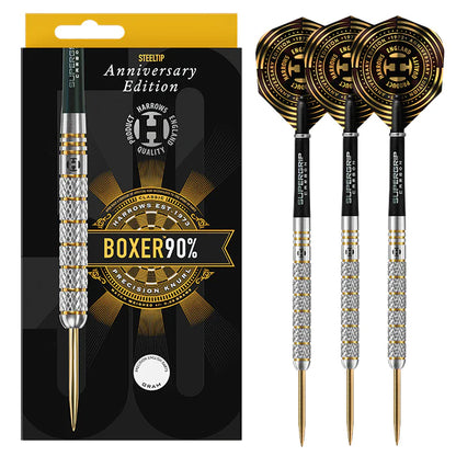Harrows Boxer Parallel ANNIVERSARY EDITION 90% Tungsten Steel Tip Dart Set image 0